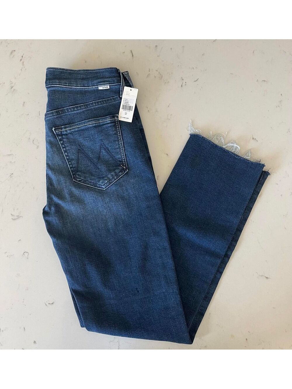 MOTHER Jeans-Mid Rise Dazzler Ankle Fray: Fancy Meeting You Here - Size 26- NWT